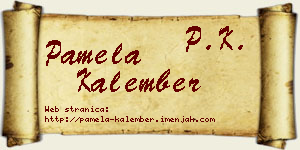 Pamela Kalember vizit kartica